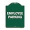 Signmission Designer Series Employee Parking, Green & White Heavy-Gauge Aluminum Sign, 24" x 18", GW-1824-9849 A-DES-GW-1824-9849 - alternate 1
